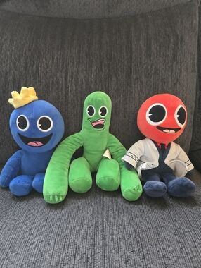 Rainbow Friends Lot Of 3 Plush Characters